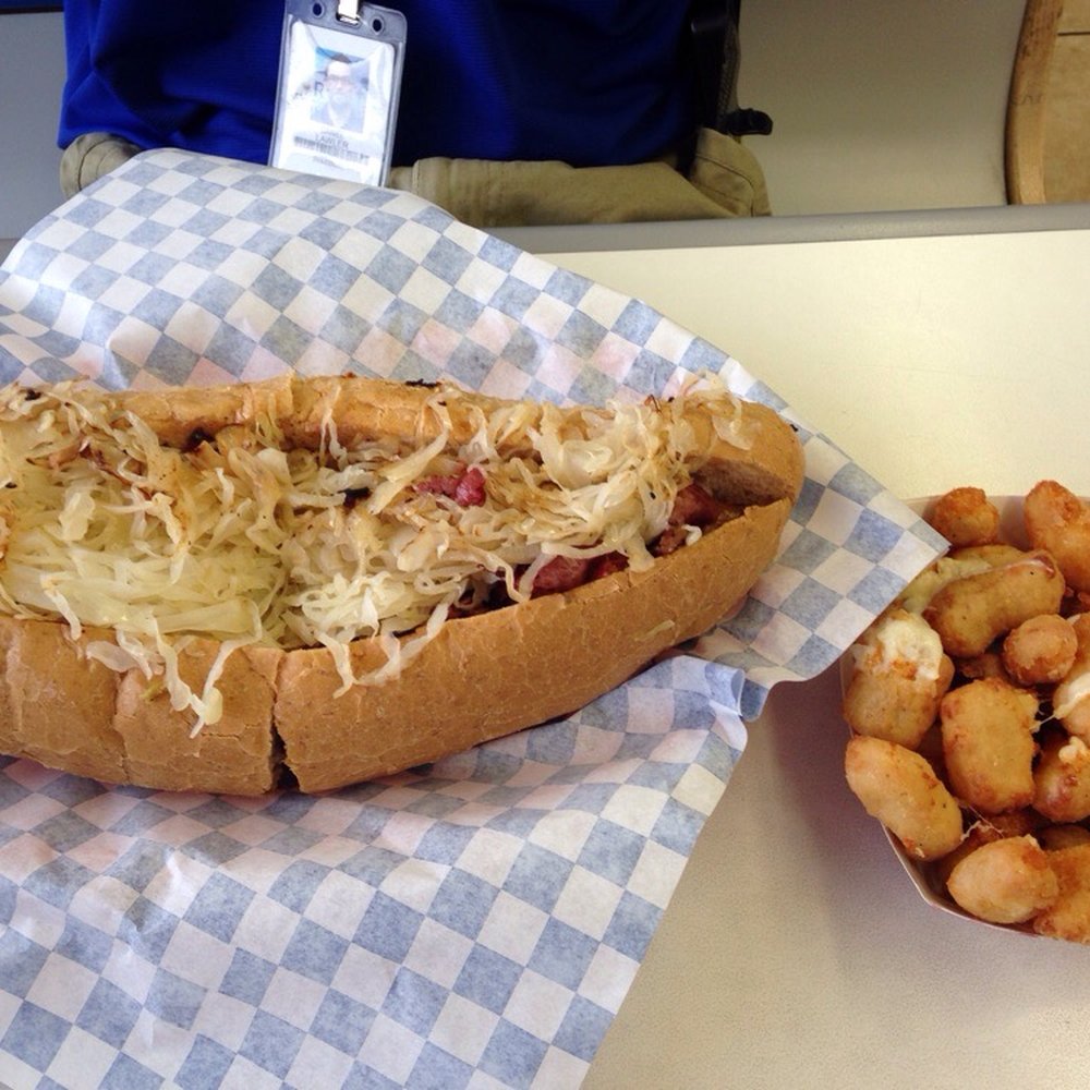 Rocket Burger & Subs - Reuben and freshly made cheese curds. - Burgers Near Me - Phoenix, Arizona Rocket Burger & Subs - Reuben and freshly made cheese curds. - Burgers Near Me - Phoenix, Arizona