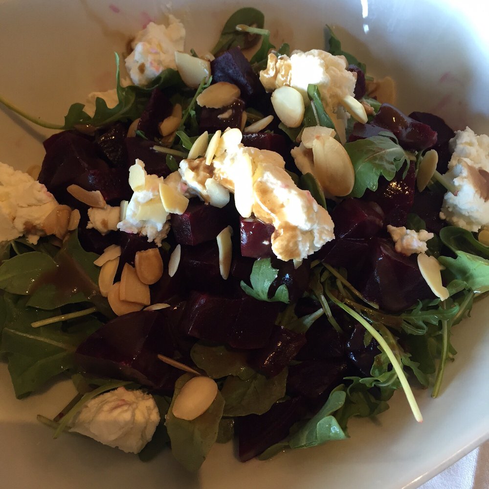 Via Alloro - Beets and goat cheese salad - Italian Near Me - Beverly Hills, California Via Alloro - Beets and goat cheese salad - Italian Near Me - Beverly Hills, California