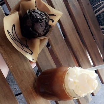 Macondo Coffee Roasters - Chocolate muffin and cold brew with whip! Delicious! - Coffee & Tea Near Me - Doral, Florida