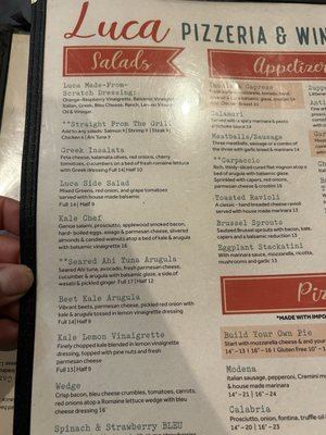 Menu photo 7 Pizzeria Luca Albuquerque, NM