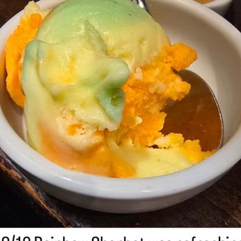 Benihana - Rainbow sherbet 9/10 - Teppanyaki Near Me - Arcadia, California