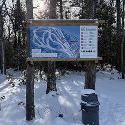 Ski Sundown - map at top of mountain