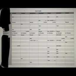 My schedule