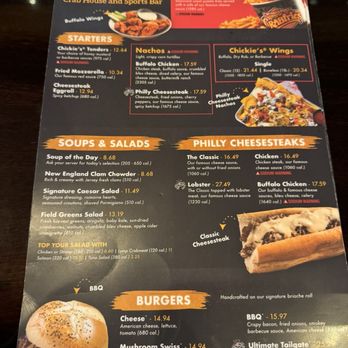 Chickie’s and Pete’s - Menu - Sports Bars Near Me - Philadelphia, Pennsylvania