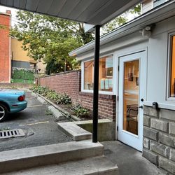 Lancaster Sweet Shoppe - This is the back entrance with parking lot