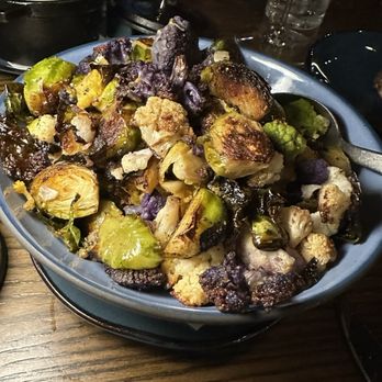 Knife Steakhouse Plano - Roasted Brussel sprouts and cauliflower - Steakhouses Near Me - Plano, Texas Knife Steakhouse Plano - Roasted Brussel sprouts and cauliflower - Steakhouses Near Me - Plano, Texas