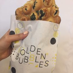 Golden Bubbles - Pork floss + seaweed egg waffle