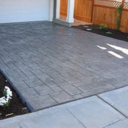 Ace Concrete Finishing - Stamped concrete driveway.