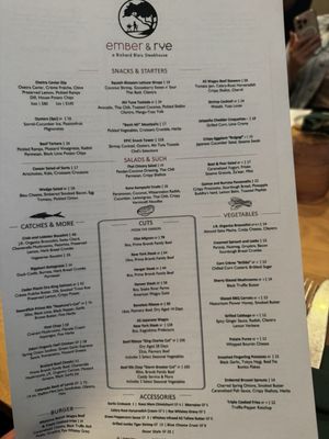 Menu photo 1 Ember & Rye Carlsbad, CA