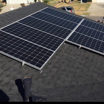 LA Solar Group - 8 of the 15 panels installed. - Solar Installation Near Me - Sun Valley, California