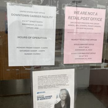 United States Postal Service - Post Offices Near Me - Birmingham, Alabama United States Postal Service - Post Offices Near Me - Birmingham, Alabama