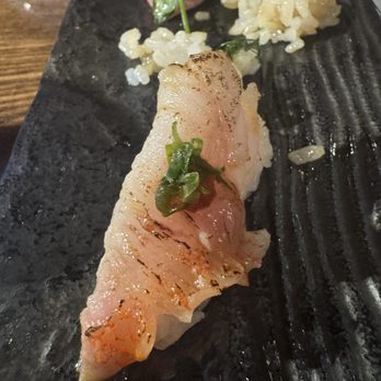 Ume Sushi - Kinki nigiri (rockfish) - Japanese Near Me - Houston, Texas Ume Sushi - Kinki nigiri (rockfish) - Japanese Near Me - Houston, Texas