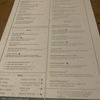 Scout - Food menu - Bars Near Me - Decatur, Georgia