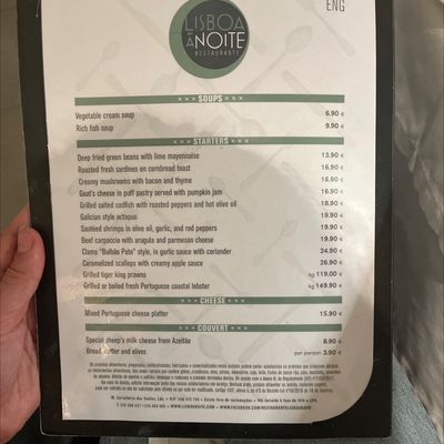 Menu photo 5 Lisboa à Noite Lisbon, 11