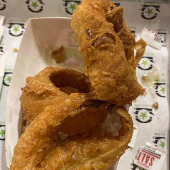 BurgerFi - Burnt oily onion rings - Burgers Near Me - Dania Beach, Florida