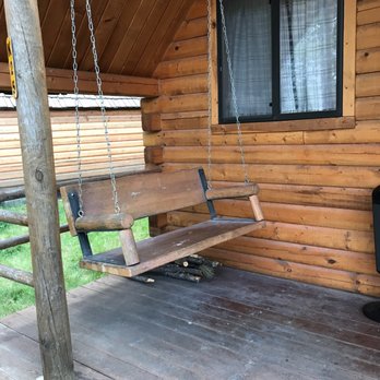 Custer Crazy Horse Campground - Cute cozy swing set to relax after a long day in the national forest. - Campgrounds Near Me - Custer, South Dakota