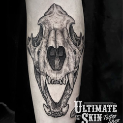 Ultimate Skin Tattoo Shop - Lion skull by Eneko! Check out more of his work @enekotattoo or email ustattoo@gmail.com to book in