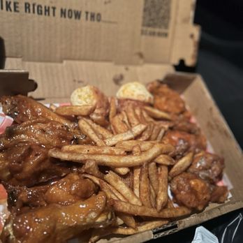Trap House Wingz - Hot honey wings(left) fries, zips, Buffalo Ranch(right) - Chicken Wings Near Me - Nashville, Tennessee Trap House Wingz - Hot honey wings(left) fries, zips, Buffalo Ranch(right) - Chicken Wings Near Me - Nashville, Tennessee