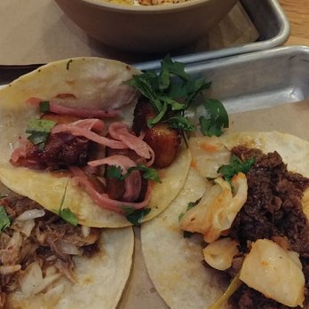 Bartaco Chastain Park - Duck, pork belly and Ribeye tacos with grilled corn. Delicious!! - Mexican Near Me - Atlanta, Georgia