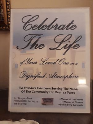 Menu photo 3 Zio Fraedo's Pleasant Hill, CA Menu photo 3 Zio Fraedo's Pleasant Hill, CA