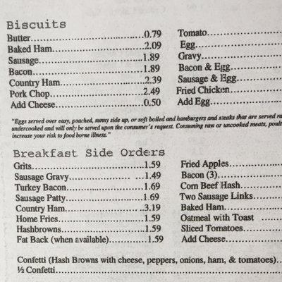 Menu photo 6 State line Diner Danville, VA
