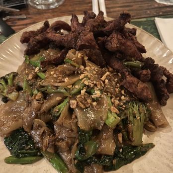Thai Me - Pad see ew with crispy pork - Thai Near Me - Brooklyn, New York