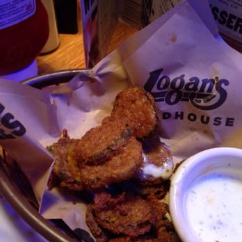 Logan's Roadhouse - This was the fried pickles they were serving. Very greasy and cooked in old grease . - Steakhouses Near Me - Jackson, Tennessee