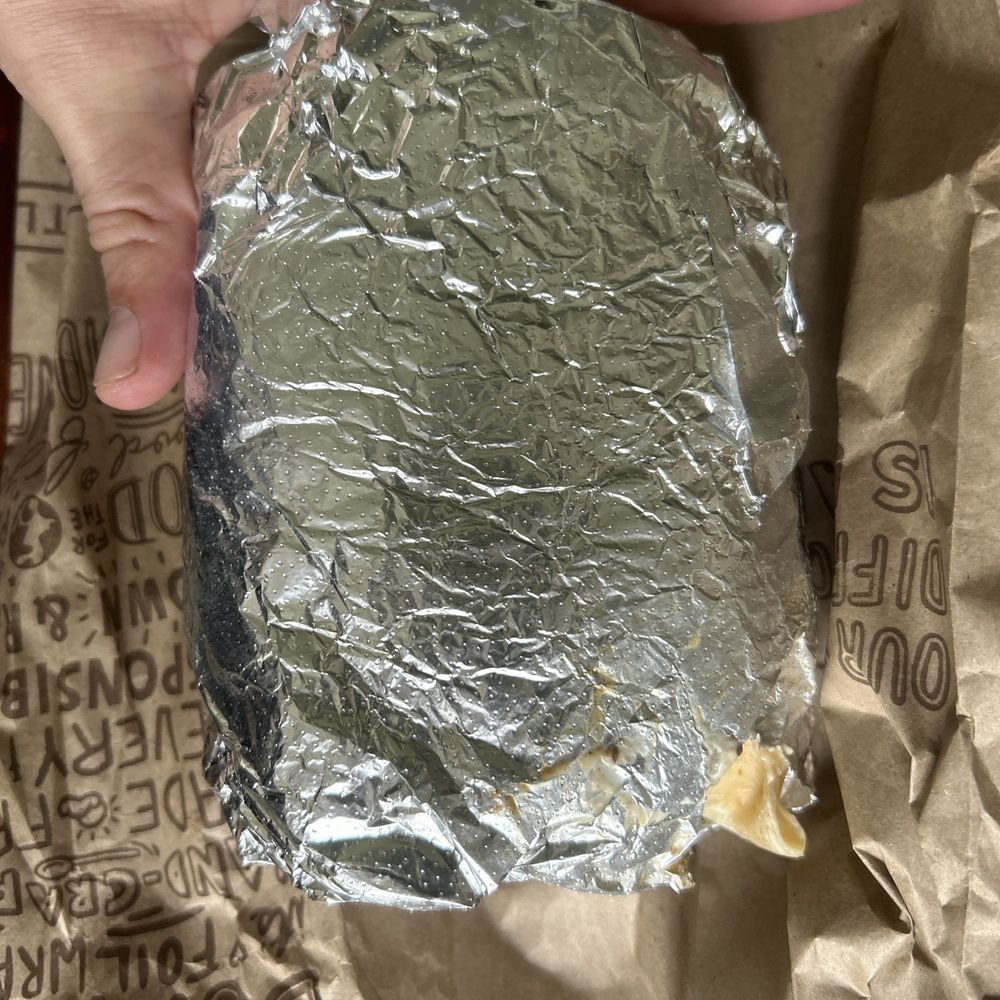 Chipotle Mexican Grill - I've never seen a square burrito before.  This place sucks. - Mexican Near Me - Alexandria, Virginia