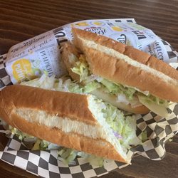 S S Sub Shop - Turkey and bacon club full sandwich. Turkey, bacon, lettuce, pickles, onions, mayo and mustard