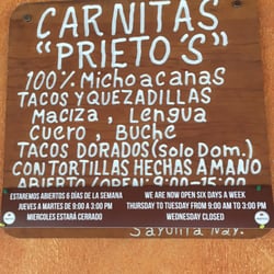 Tacos Prieto's - Best carnitas!