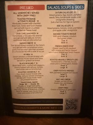 Menu photo 2 The Saturn Lounge St. Louis, MO Menu photo 2 The Saturn Lounge St. Louis, MO