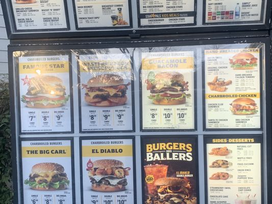 Menu photo 2 Carl's Jr Martinez, CA