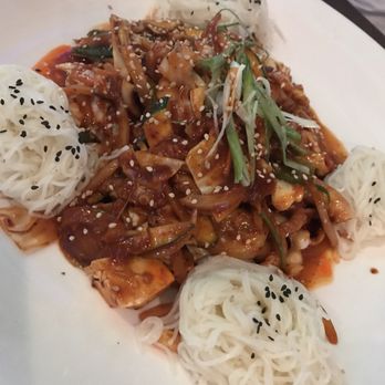 OB Square - Spicy squid with noodles - Korean Near Me - Tustin, California OB Square - Spicy squid with noodles - Korean Near Me - Tustin, California