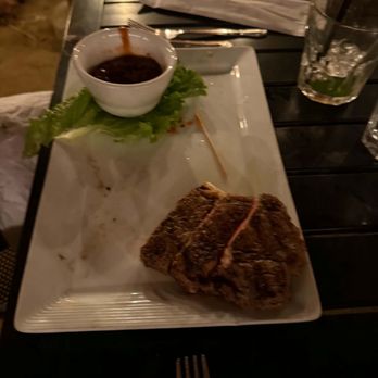 Carlee's Place - Amazing steak bites on garlic bread with this really neat spicy BBQ dipping sauce. - American Near Me - Borrego Springs, California