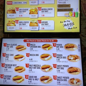 Oh K Dog - Menu 12/22/2022 - Hot Dogs Near Me - Austin, Texas