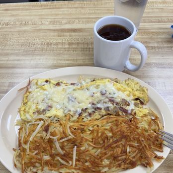 The Morning Griddle Cafe - Bacon and Sausage omelette - Breakfast & Brunch Near Me - Lancaster, California The Morning Griddle Cafe - Bacon and Sausage omelette - Breakfast & Brunch Near Me - Lancaster, California