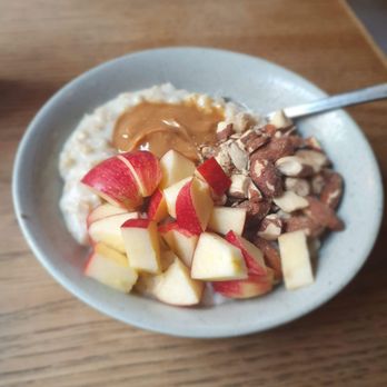 Grød - Close up of the oat porridge. Very filling! - Breakfast & Brunch Near Me - Copenhagen, 84