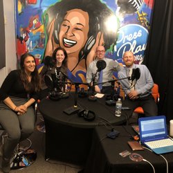 Press Play Studios - Gate City Chatter recording their podcast at Press Play Studios.