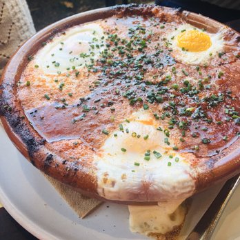 Manuela - Baked Eggs, Chorizo, Spicy Tomato, Toast - New American Near Me - Los Angeles, California Manuela - Baked Eggs, Chorizo, Spicy Tomato, Toast - New American Near Me - Los Angeles, California