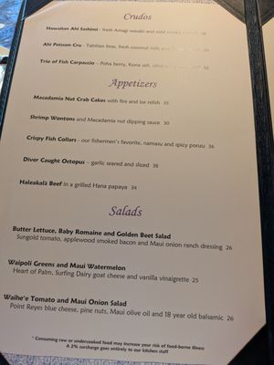 Menu photo 3 Mama's Fish House Paia, HI Menu photo 3 Mama's Fish House Paia, HI