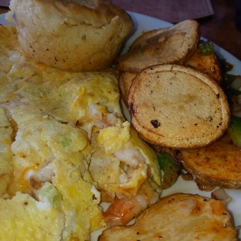 4 Brothers Breakfast - Shrimp omelet, biscuit, potatoes - Southern Near Me - Warren, New Jersey 4 Brothers Breakfast - Shrimp omelet, biscuit, potatoes - Southern Near Me - Warren, New Jersey
