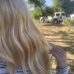 Blonde hair