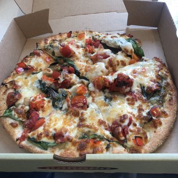 Panago Pizza - Took a bite before the pic :) - Pizza Near Me - Toronto, Ontario