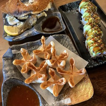 Sushi Monster - Cream Cheese Wonton & Yellowtail Kama - Sushi Bars Near Me - Poway, California Sushi Monster - Cream Cheese Wonton & Yellowtail Kama - Sushi Bars Near Me - Poway, California