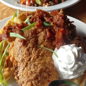 Brown Barn Tavern - Spicey Chicken and Waffles - Sandwiches Near Me - Chardon, Ohio