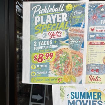 Yoli's Tacos Y Mas - Pickleball player special! - Mexican Near Me - Bastrop, Texas Yoli's Tacos Y Mas - Pickleball player special! - Mexican Near Me - Bastrop, Texas