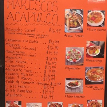 Acapulco - a menu on a vending machine - International Grocery Near Me - Iowa City, Iowa