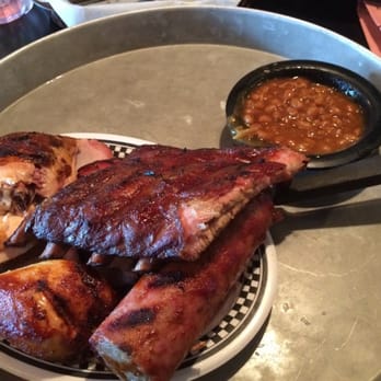 Hickory Park Restaurant Co. - Sausage ribs chicken with baked beans - American Near Me - Ames, Iowa