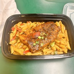 Jerk Salmon Rasta Pasta Jerk Salmon Rasta Pasta
