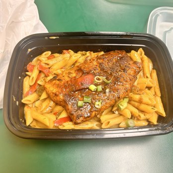 Twinado’s Kitchen Jerk Shack - Jerk Salmon Rasta Pasta - New American Near Me - Pickerington, Ohio Twinado’s Kitchen Jerk Shack - Jerk Salmon Rasta Pasta - New American Near Me - Pickerington, Ohio